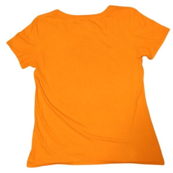 Nike Air Orange Logo Athletic Cut Crewneck T-shirt - Picture 4 of 5
